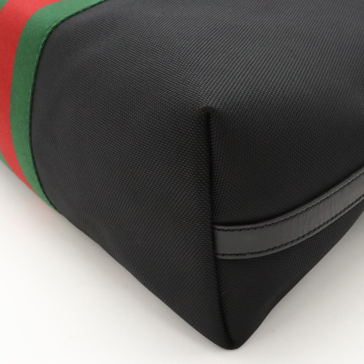 Gucci Gucci Gucci Nylon Canvas/Leather Web Stripe Tote Bag 2WAY 630923 Canvas Tote Bag 630923 in Pristine Condition Size ONE SIZE - 3 Thumbnail