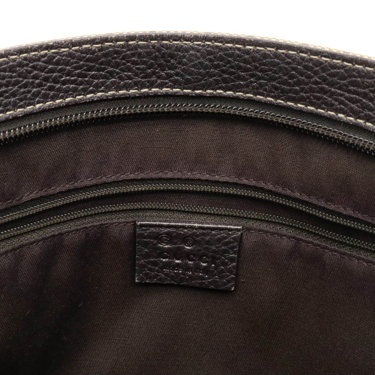 Gucci Gucci Gucci GG Crystal Coated Canvas/Leather Shoulder Bag 264217 Canvas Crossbody Bag 264217 in Great Condition Size ONE SIZE - 6 Thumbnail