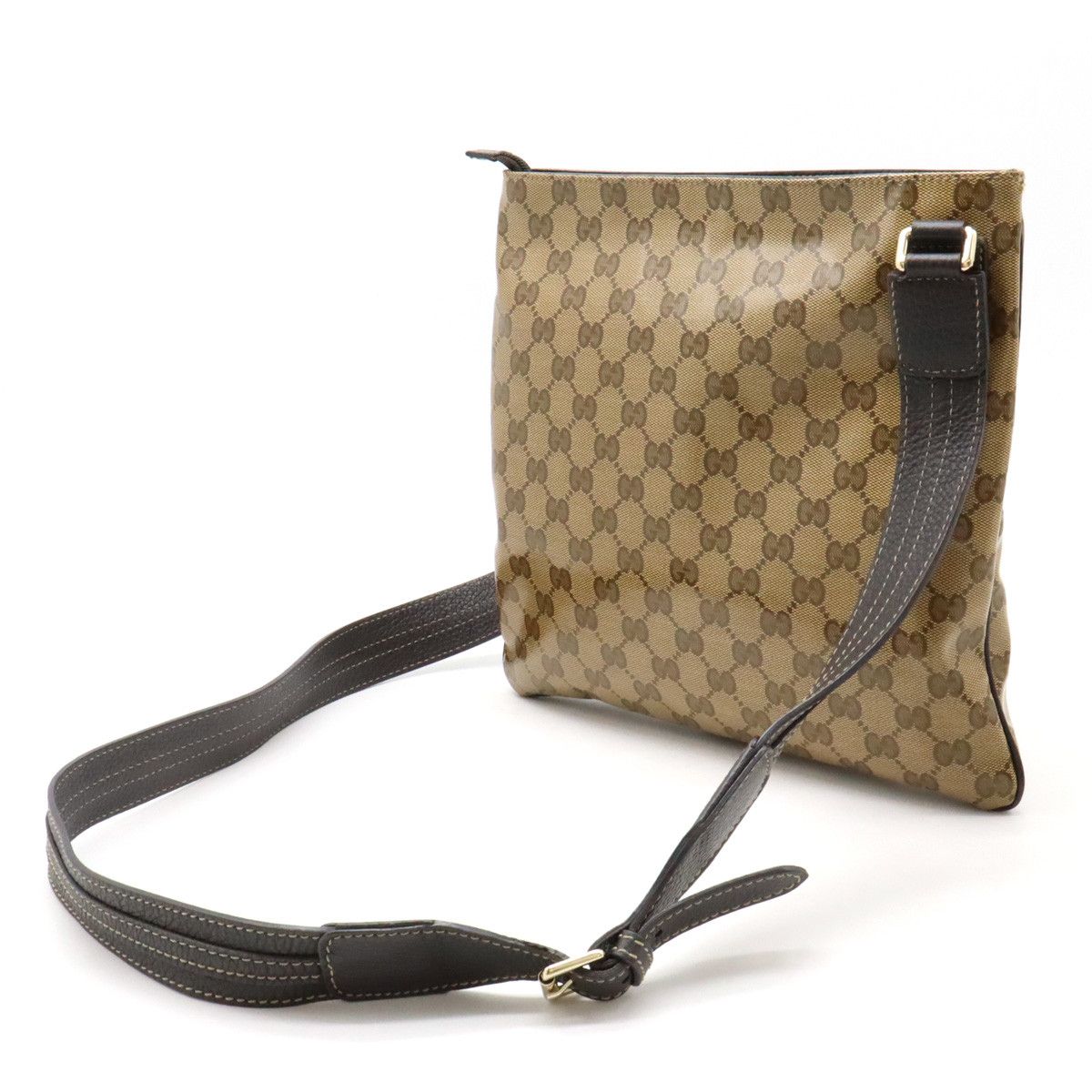 Gucci Gucci Gucci GG Crystal Coated Canvas/Leather Shoulder Bag 264217 Canvas Crossbody Bag 264217 in Great Condition Size ONE SIZE - 2 Thumbnail
