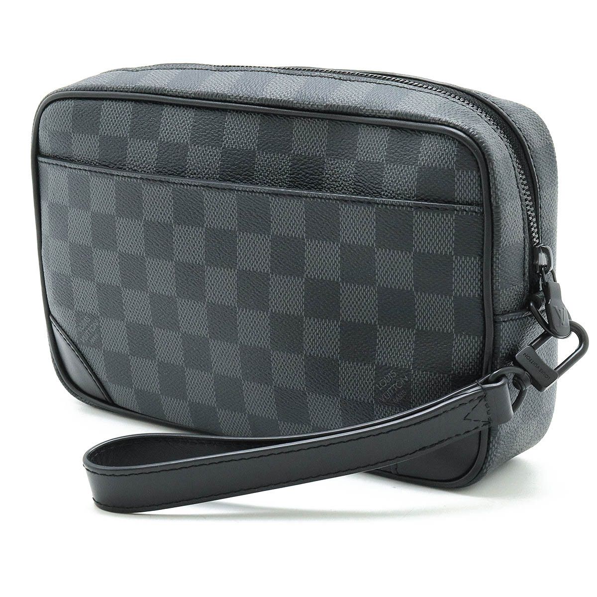 Louis Vuitton Louis Vuitton Louis Vuitton Damier Graphite Pochette Kasai Clutch Bag N60501 Canvas Clutch Bag N60501 in Great Condition Size ONE SIZE - 2 Thumbnail