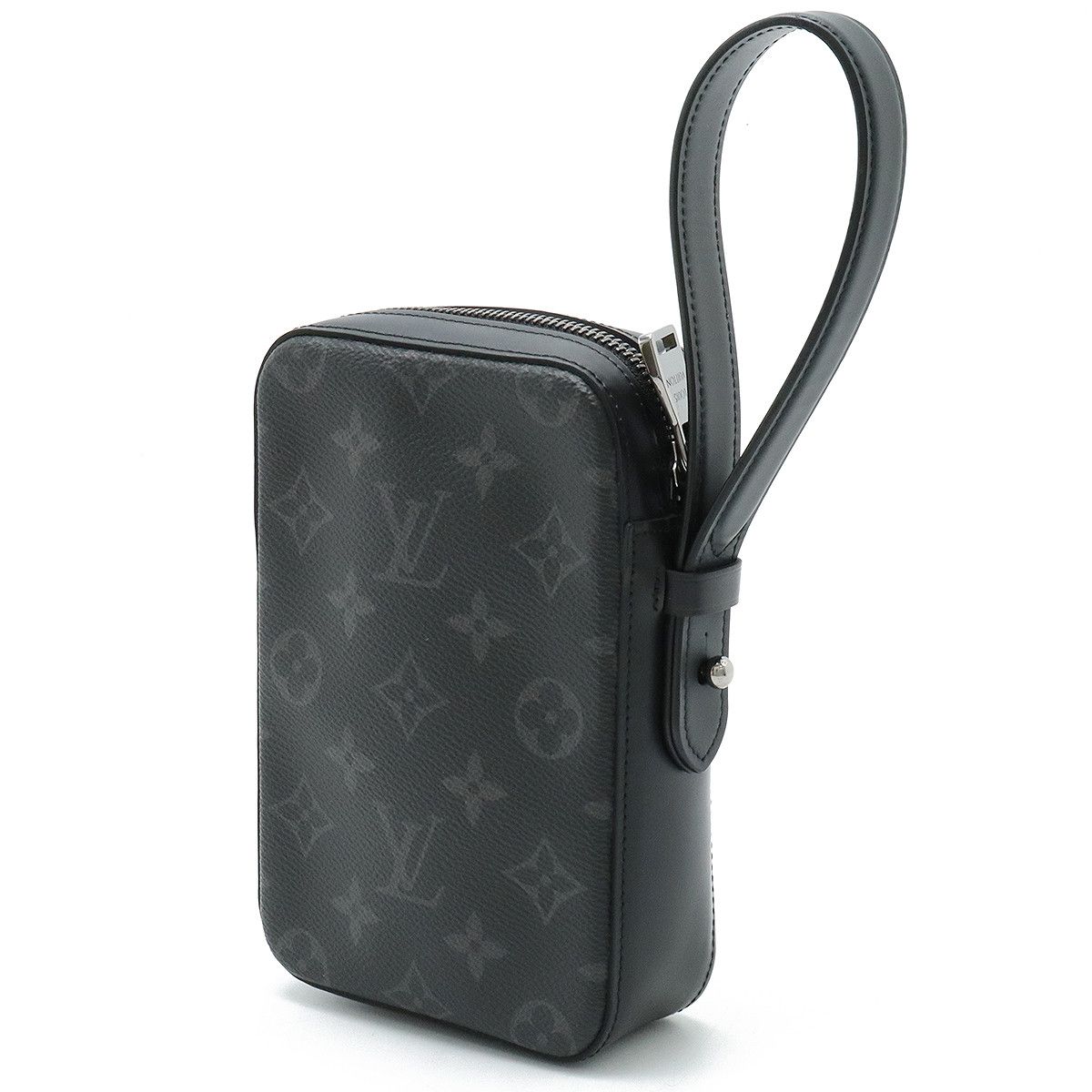 Louis Vuitton Louis Vuitton Louis Vuitton Monogram Eclipse Box Clutch Handbag M61872 Canvas Clutch Bag M61872 in Great Condition Size ONE SIZE - 2 Thumbnail