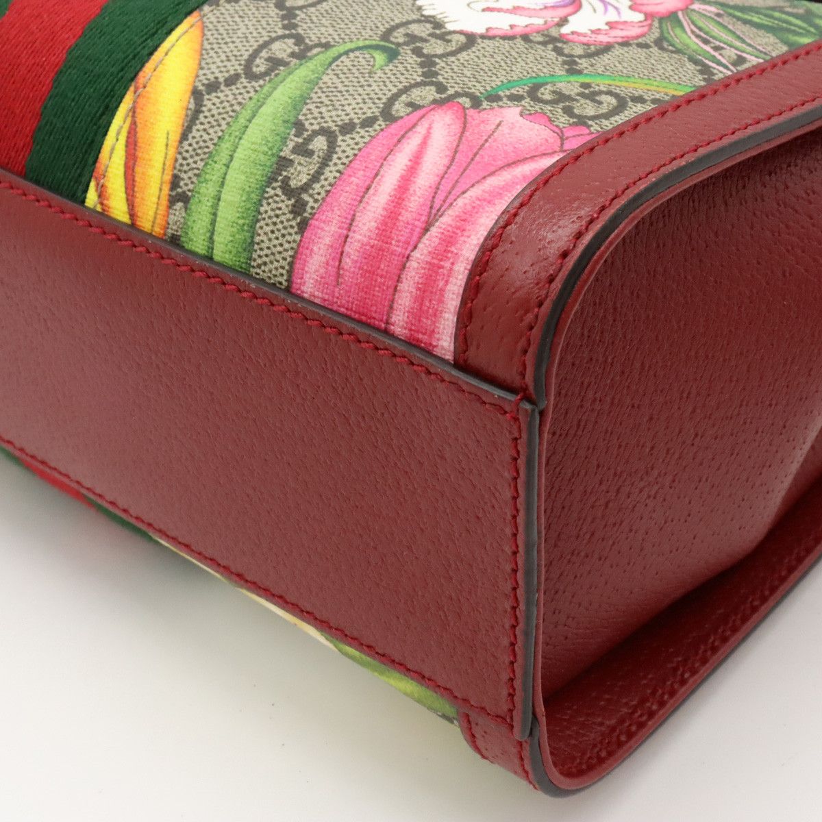 Gucci Gucci Gucci Ophidia GG Flora 2-Way Handbag PVC Leather Canvas Handbag 547551 in Great Condition Size ONE SIZE - 3 Thumbnail