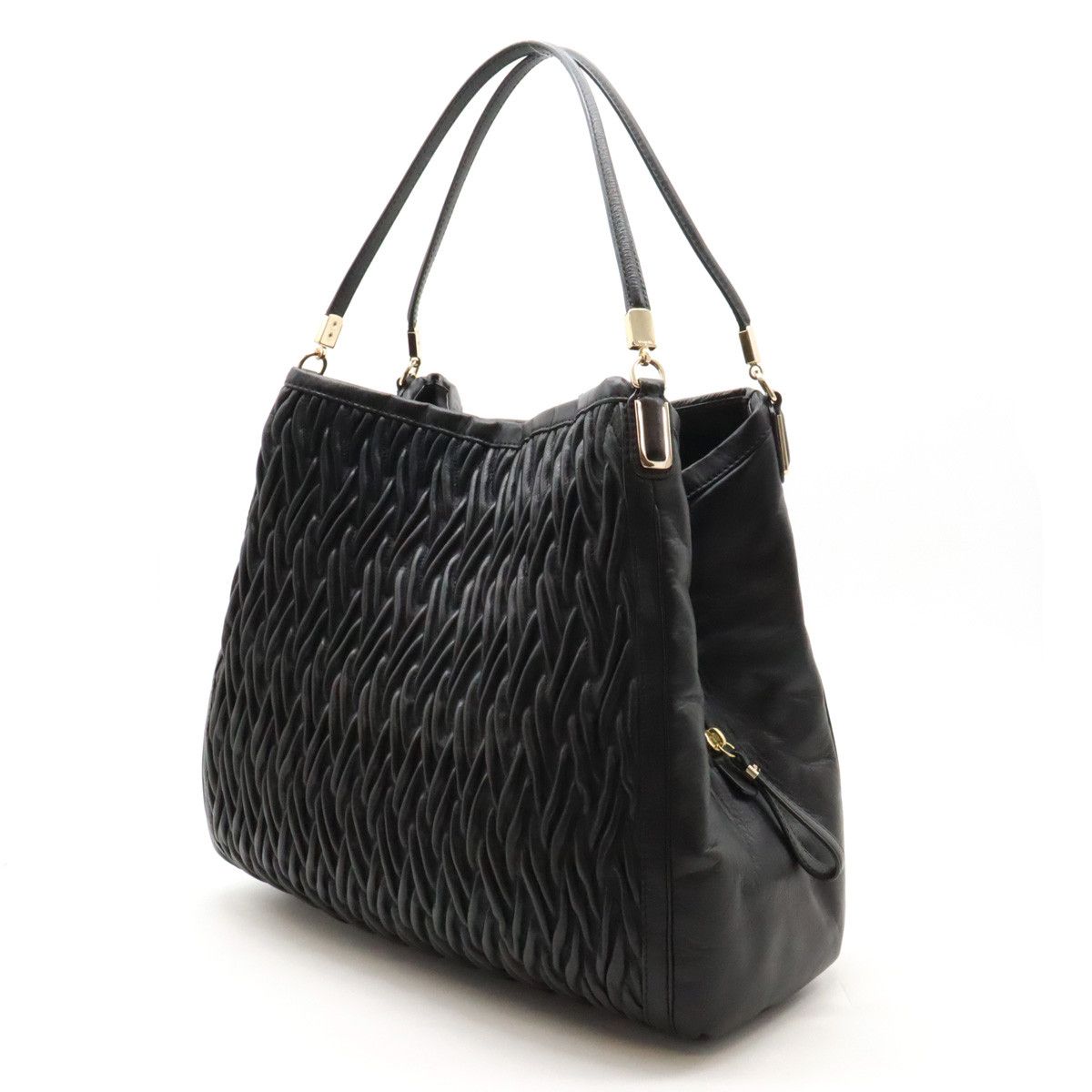 Coach Coach Coach Madison Gathered Twist Phoebe Leather Tote Bag 25627 Leather Tote Bag 25627 in Great Condition Size ONE SIZE - 2 Thumbnail