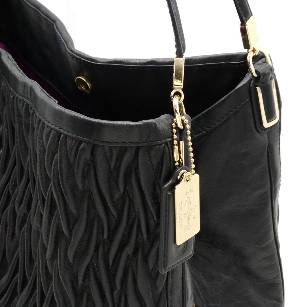Coach Coach Coach Madison Gathered Twist Phoebe Leather Tote Bag 25627 Leather Tote Bag 25627 in Great Condition Size ONE SIZE - 8 Thumbnail