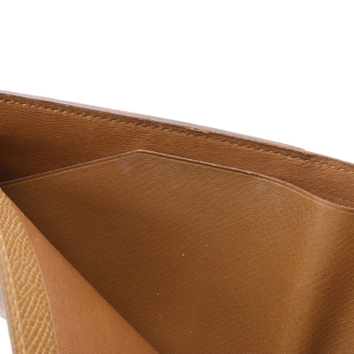 Hermes Hermes Hermes MC2 Galilee Bifold Wallet Vaux Epson Leather Brown Leather Short Wallet in Good Condition Size ONE SIZE - 6 Thumbnail