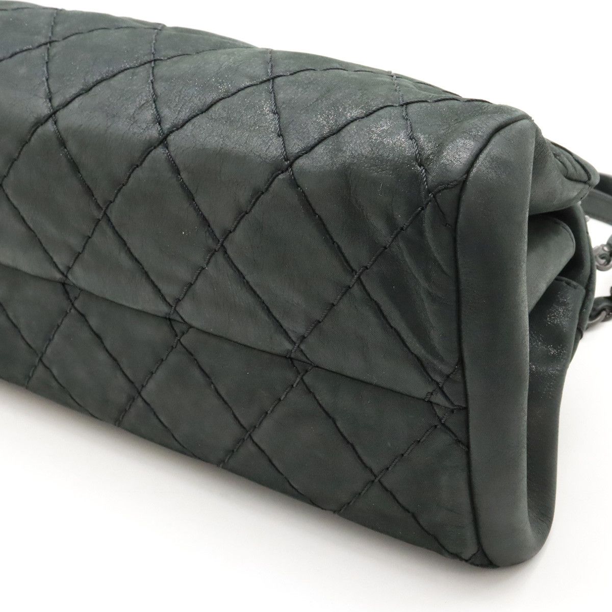 Chanel Chanel Chanel Sparkle Leather Mademoiselle Matelasse Bowling Bag Shoulder Bag A50556 Leather Shoulder Bag A50556 in Very Good Condition Size ONE SIZE - 3 Thumbnail