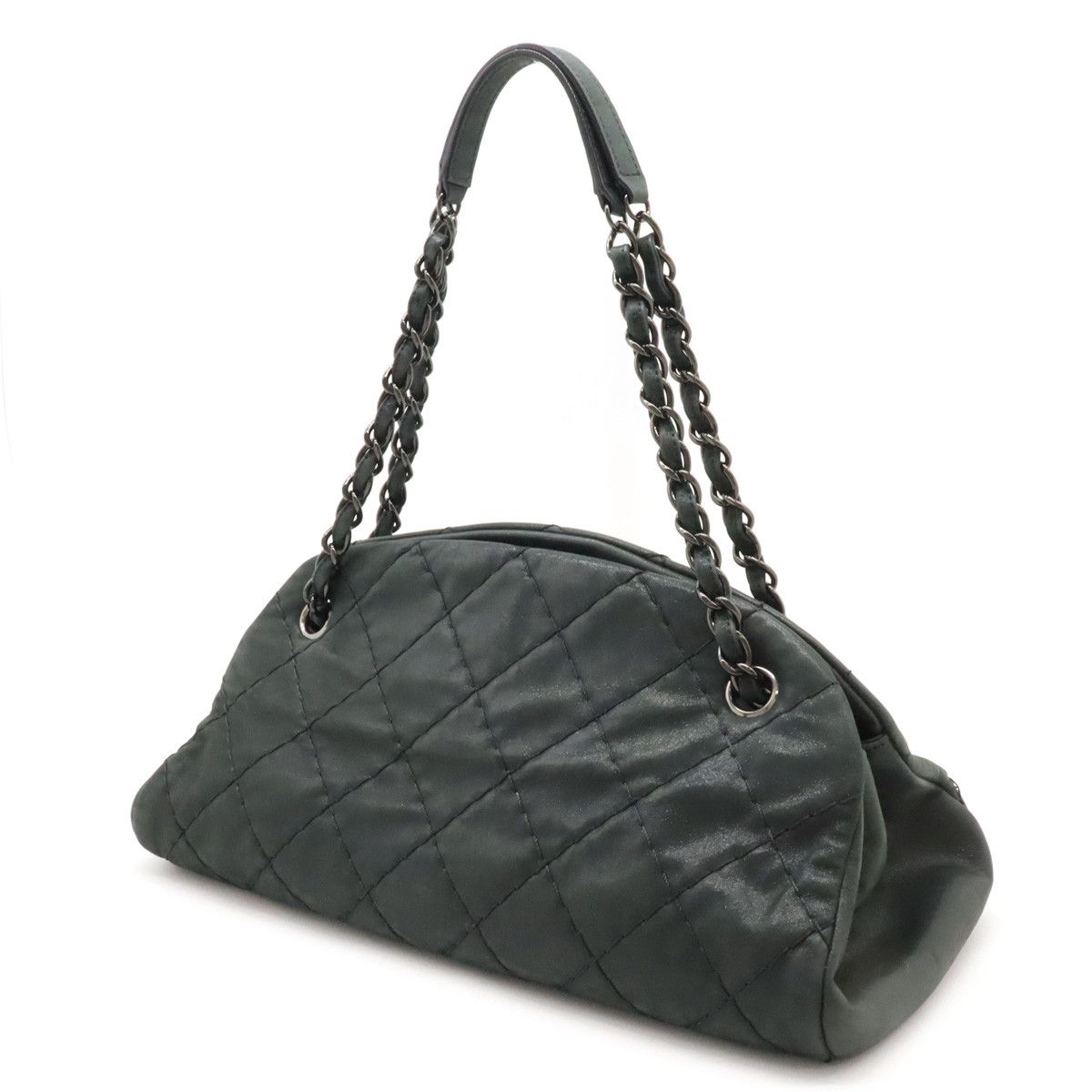 Chanel Chanel Chanel Sparkle Leather Mademoiselle Matelasse Bowling Bag Shoulder Bag A50556 Leather Shoulder Bag A50556 in Very Good Condition Size ONE SIZE - 2 Thumbnail