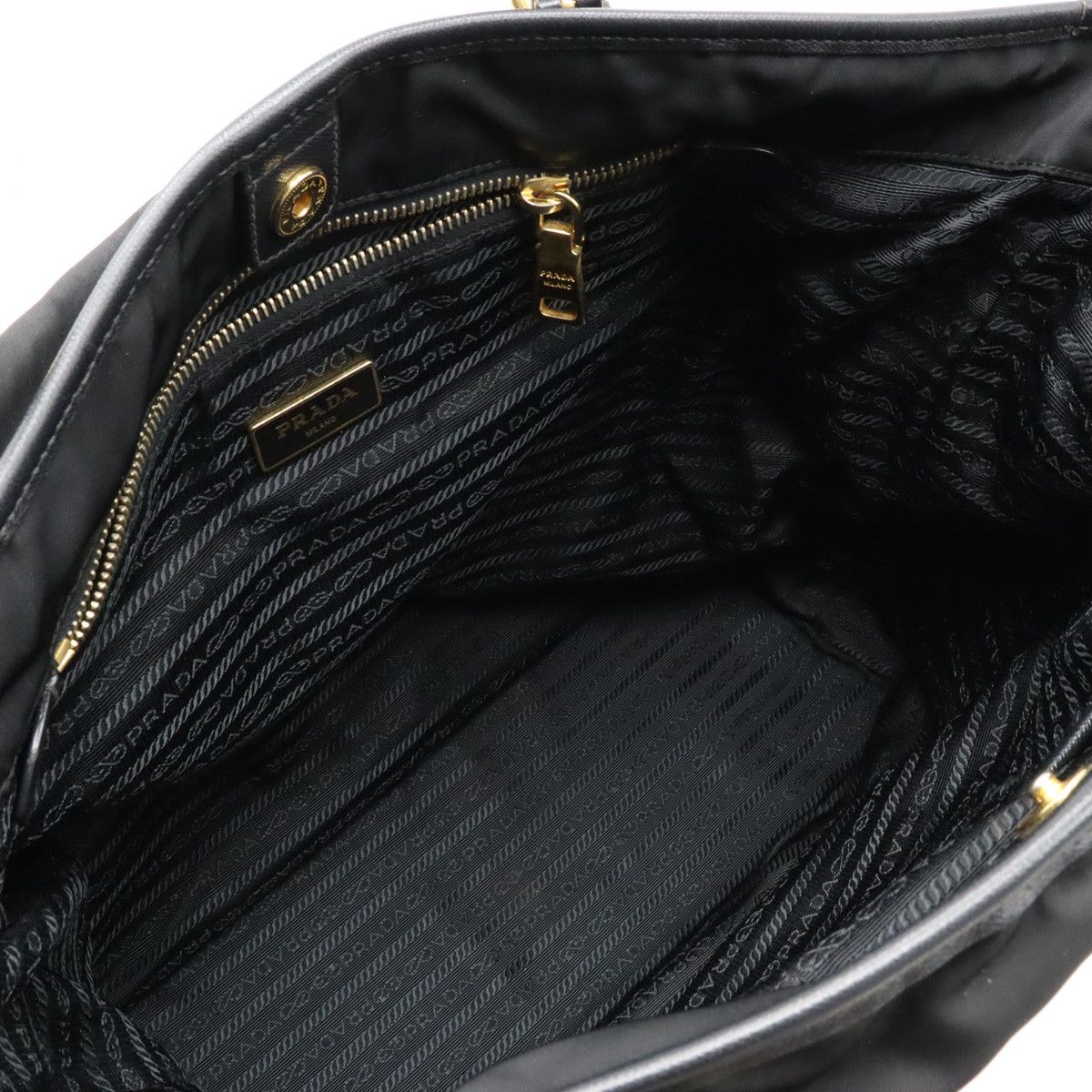 Prada Prada Prada Nylon/Leather Tote Bag BR4997 Canvas Tote Bag BR4997 in Very Good Condition Size ONE SIZE - 5 Thumbnail