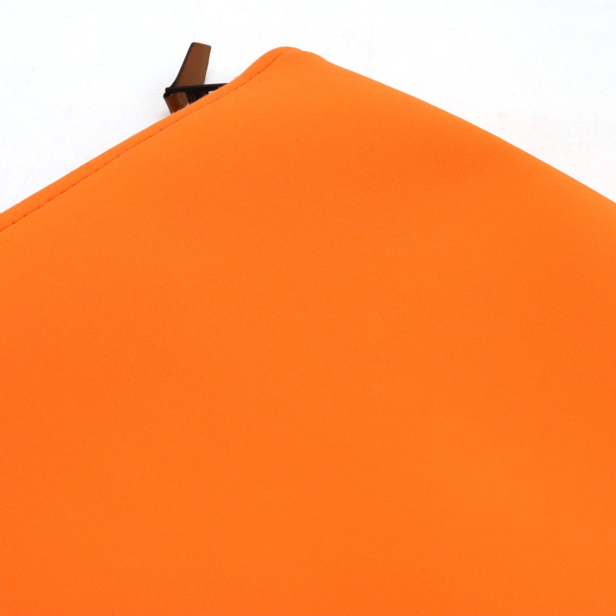 Other Other HERMES Neobain MM Clutch Bag Polyamide Orange Black Canvas Clutch Bag in Very Good Condition Size ONE SIZE - 6 Thumbnail