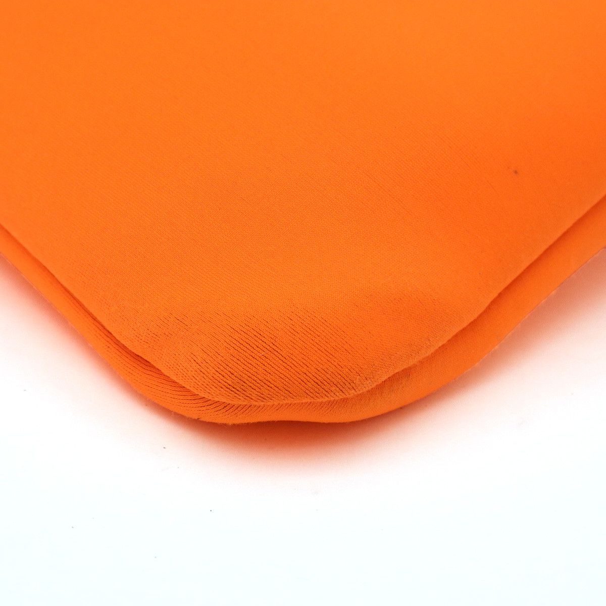 Other Other HERMES Neobain MM Clutch Bag Polyamide Orange Black Canvas Clutch Bag in Very Good Condition Size ONE SIZE - 3 Thumbnail