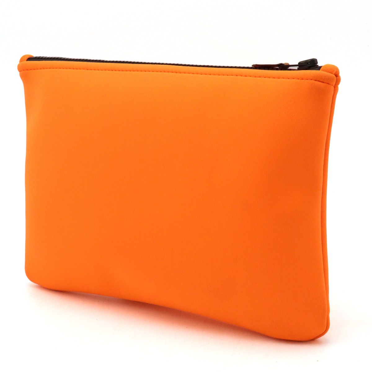 Other Other HERMES Neobain MM Clutch Bag Polyamide Orange Black Canvas Clutch Bag in Very Good Condition Size ONE SIZE - 2 Thumbnail