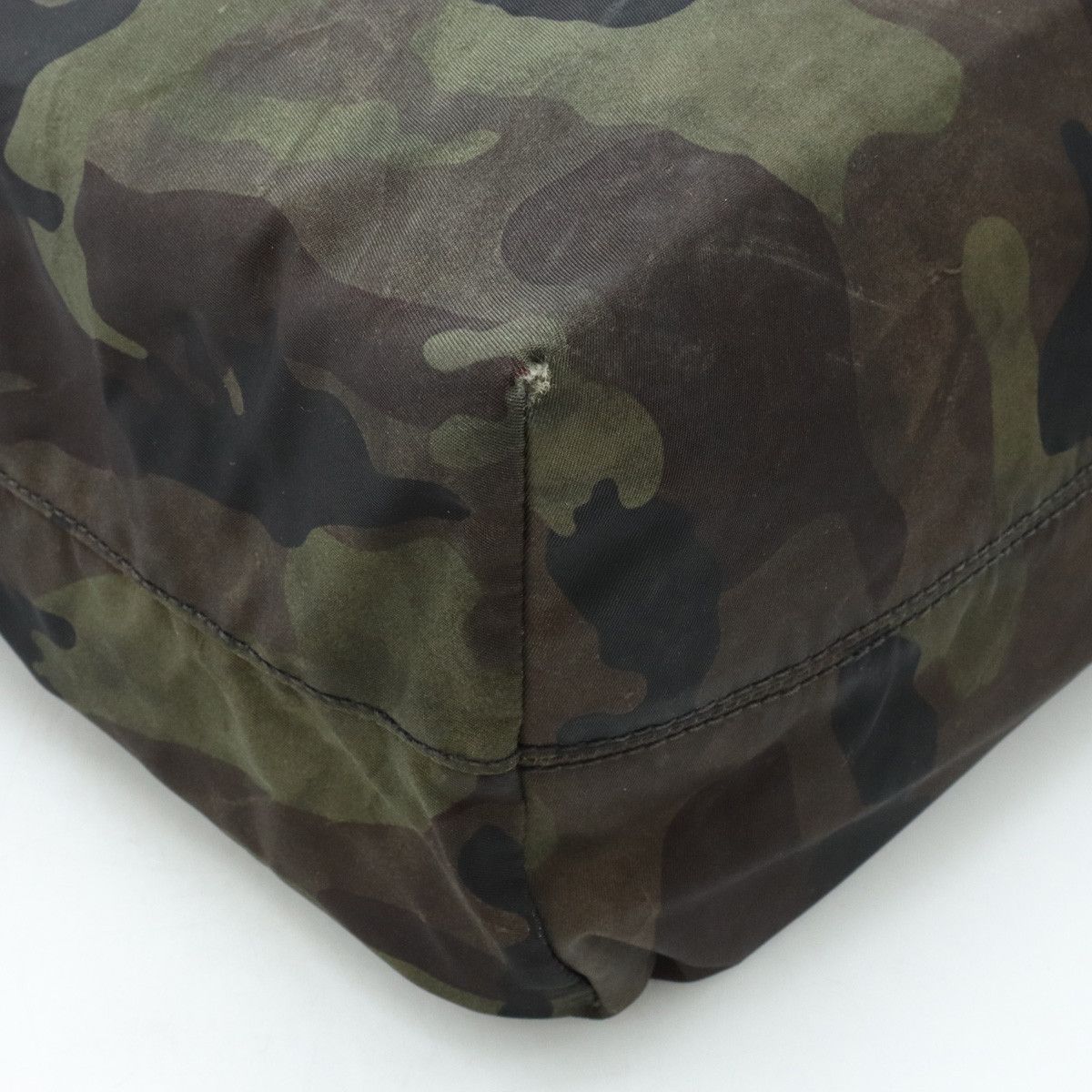 Prada Prada Prada Nylon/Leather Camouflage Tote Bag Canvas Tote Bag in Very Good Condition Size ONE SIZE - 3 Thumbnail