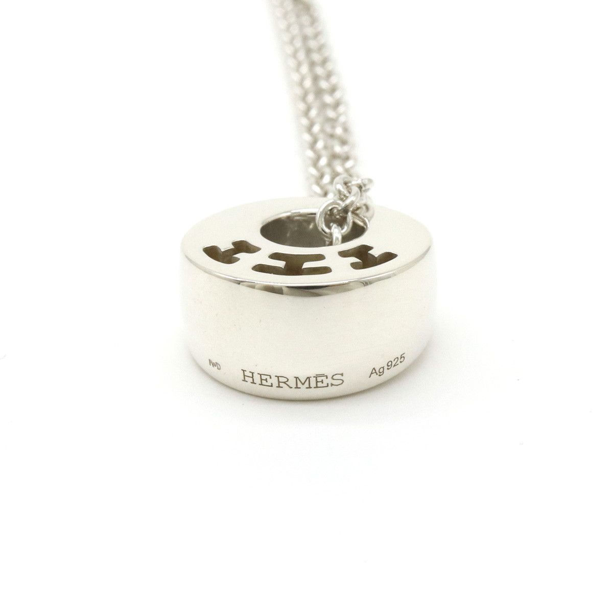 Hermes Hermes Hermes Clarte Necklace Pendant SV925 Silver Metal Necklace in Pristine Condition Size ONE SIZE - 5 Thumbnail