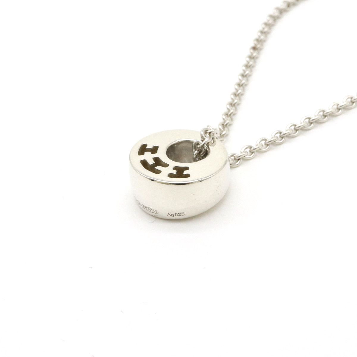 Hermes Hermes Hermes Clarte Necklace Pendant SV925 Silver Metal Necklace in Pristine Condition Size ONE SIZE - 3 Thumbnail