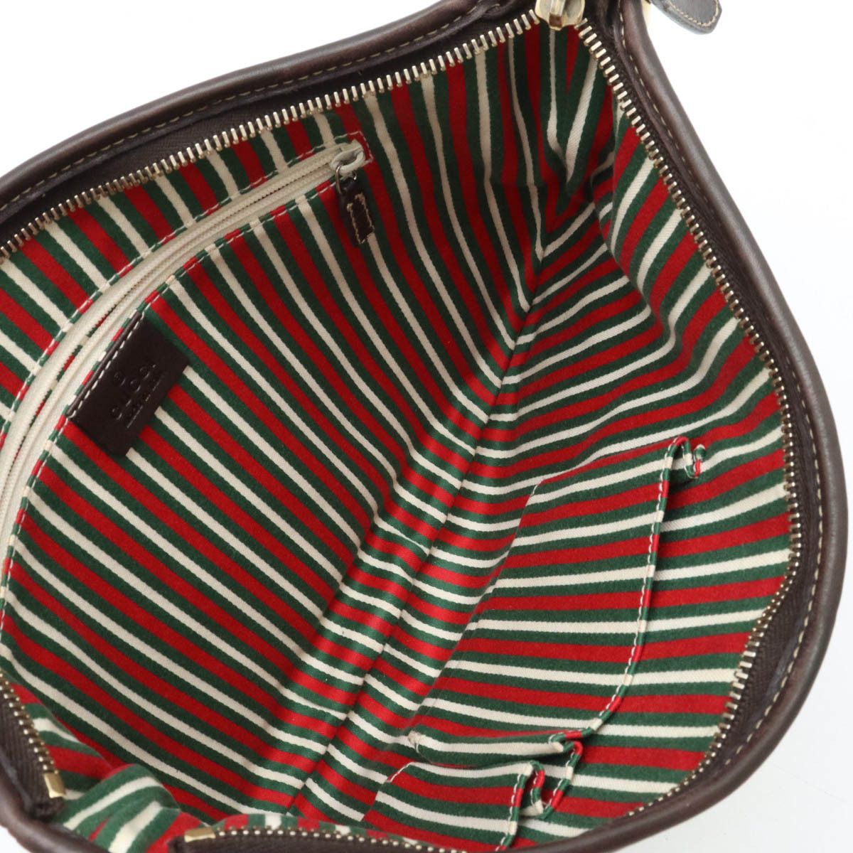 Gucci Gucci Gucci GG Canvas Leather Shoulder Bag 169998 Canvas Crossbody Bag 169998 in Very Good Condition Size ONE SIZE - 5 Thumbnail