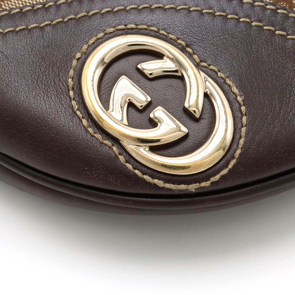 Gucci Gucci Gucci GG Canvas Leather Shoulder Bag 169998 Canvas Crossbody Bag 169998 in Very Good Condition Size ONE SIZE - 3 Thumbnail