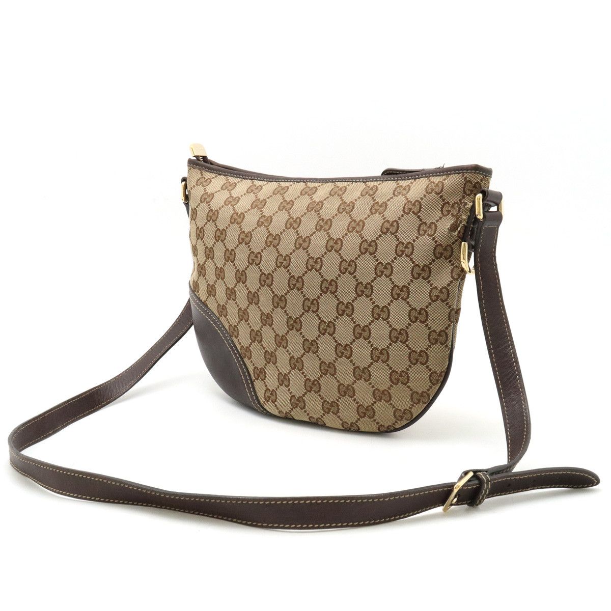 Gucci Gucci Gucci GG Canvas Leather Shoulder Bag 169998 Canvas Crossbody Bag 169998 in Very Good Condition Size ONE SIZE - 2 Thumbnail