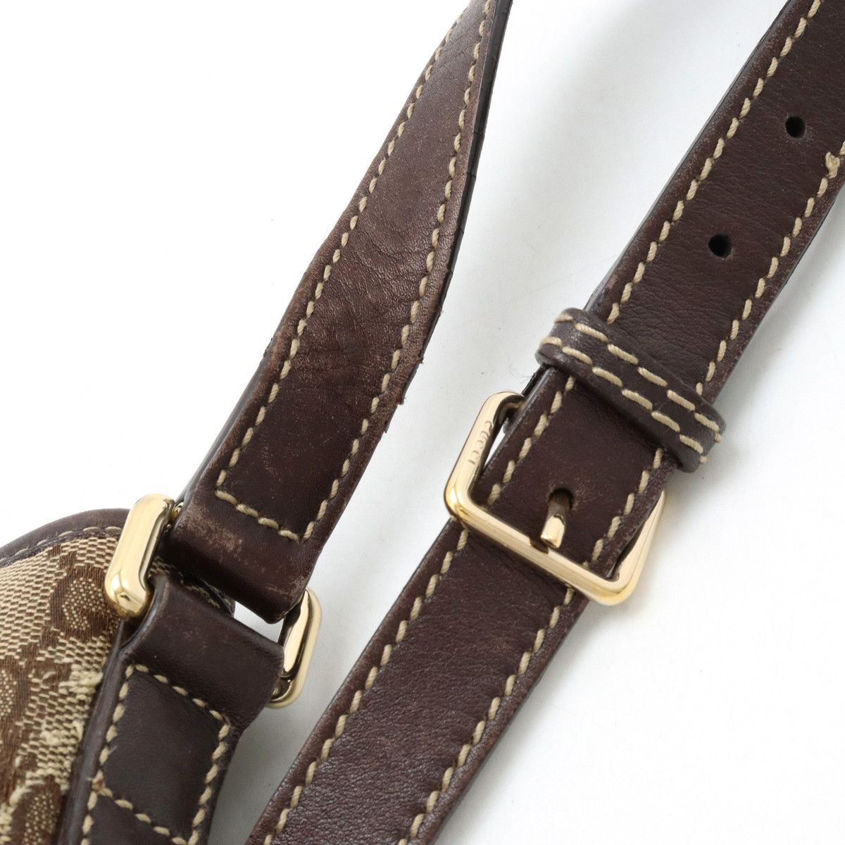 Gucci Gucci Gucci GG Canvas Leather Shoulder Bag 169998 Canvas Crossbody Bag 169998 in Very Good Condition Size ONE SIZE - 7 Thumbnail