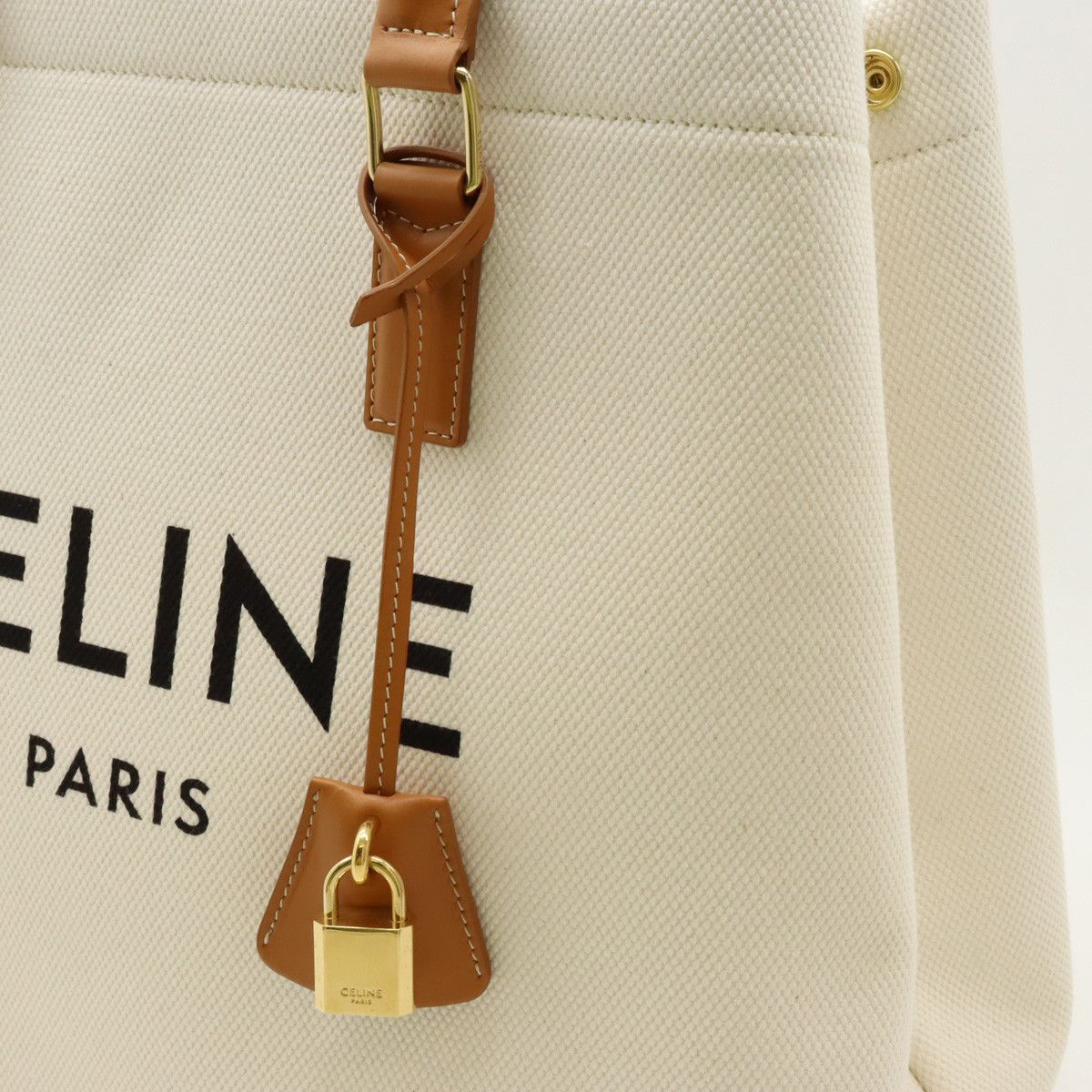 Celine Celine Celine Horizontal Cabas Canvas/Leather Print Tote Bag Canvas Tote Bag 192162BNZ.02NT in Pristine Condition Size ONE SIZE - 8 Thumbnail