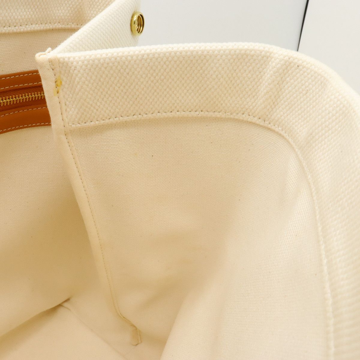 Celine Celine Celine Horizontal Cabas Canvas/Leather Print Tote Bag Canvas Tote Bag 192162BNZ.02NT in Pristine Condition Size ONE SIZE - 6 Thumbnail
