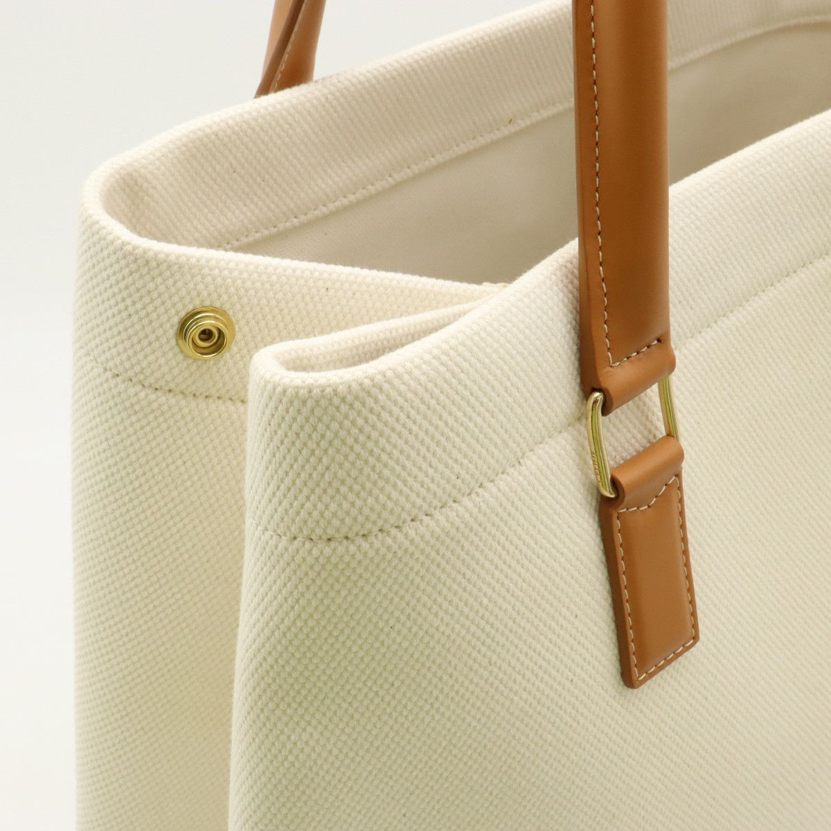 Celine Celine Celine Horizontal Cabas Canvas/Leather Print Tote Bag Canvas Tote Bag 192162BNZ.02NT in Pristine Condition Size ONE SIZE - 7 Thumbnail