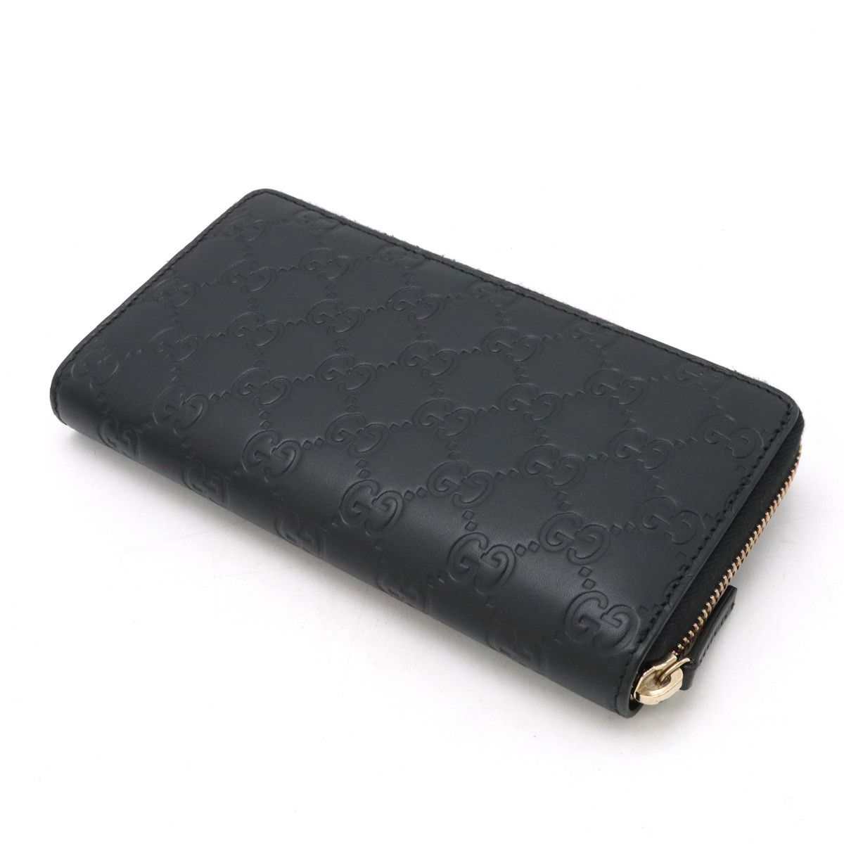 Gucci Gucci GUCCI Gucci Shima Leather Ribbon Motif Round Zipper Long Wallet 388680 Leather Long Wallet 388680 in Pristine Condition Size ONE SIZE - 2 Thumbnail
