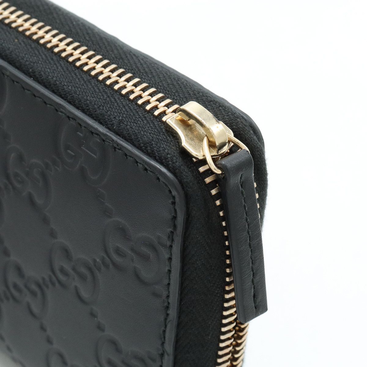 Gucci Gucci GUCCI Gucci Shima Leather Ribbon Motif Round Zipper Long Wallet 388680 Leather Long Wallet 388680 in Pristine Condition Size ONE SIZE - 4 Thumbnail