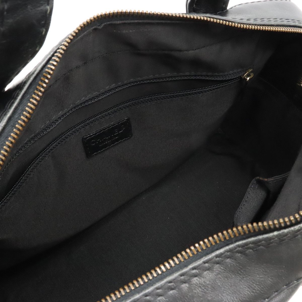Chanel Chanel Chanel Leather Wild Stitch Handbag Mini Boston Bag A14692 Leather Handbag A14692 in Very Good Condition Size ONE SIZE - 5 Thumbnail