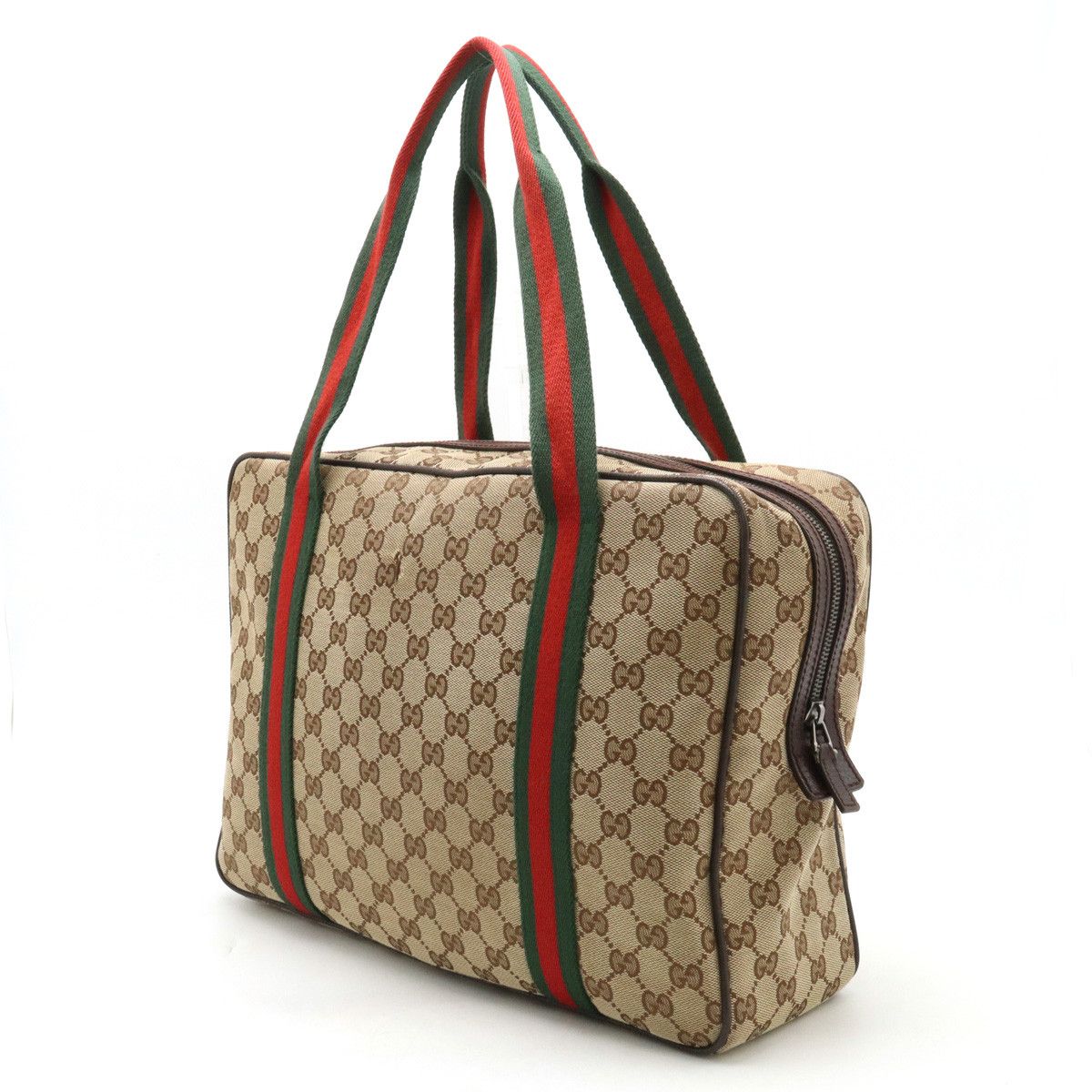 Gucci Gucci Gucci GG Canvas Sherry Line Tote Bag 189753 Canvas Tote Bag 189753 in Great Condition Size ONE SIZE - 2 Thumbnail