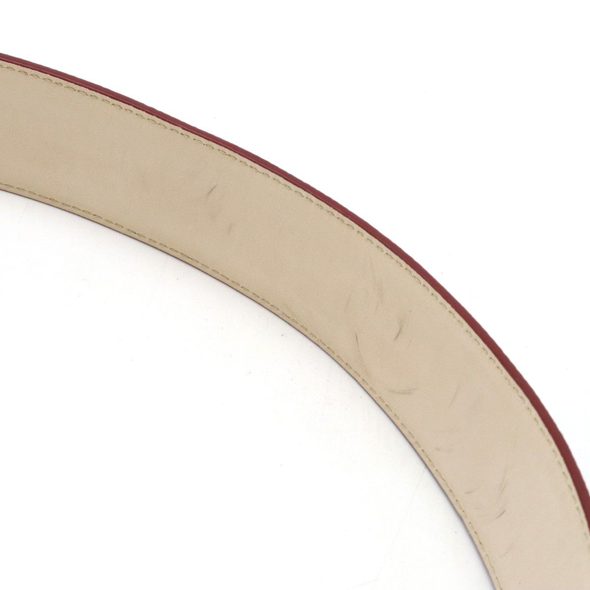 Bvlgari Bvlgari Bvlgari Grain Leather Belt with Round Logo Buckle Leather Belt 20230 in Great Condition Size ONE SIZE - 5 Thumbnail