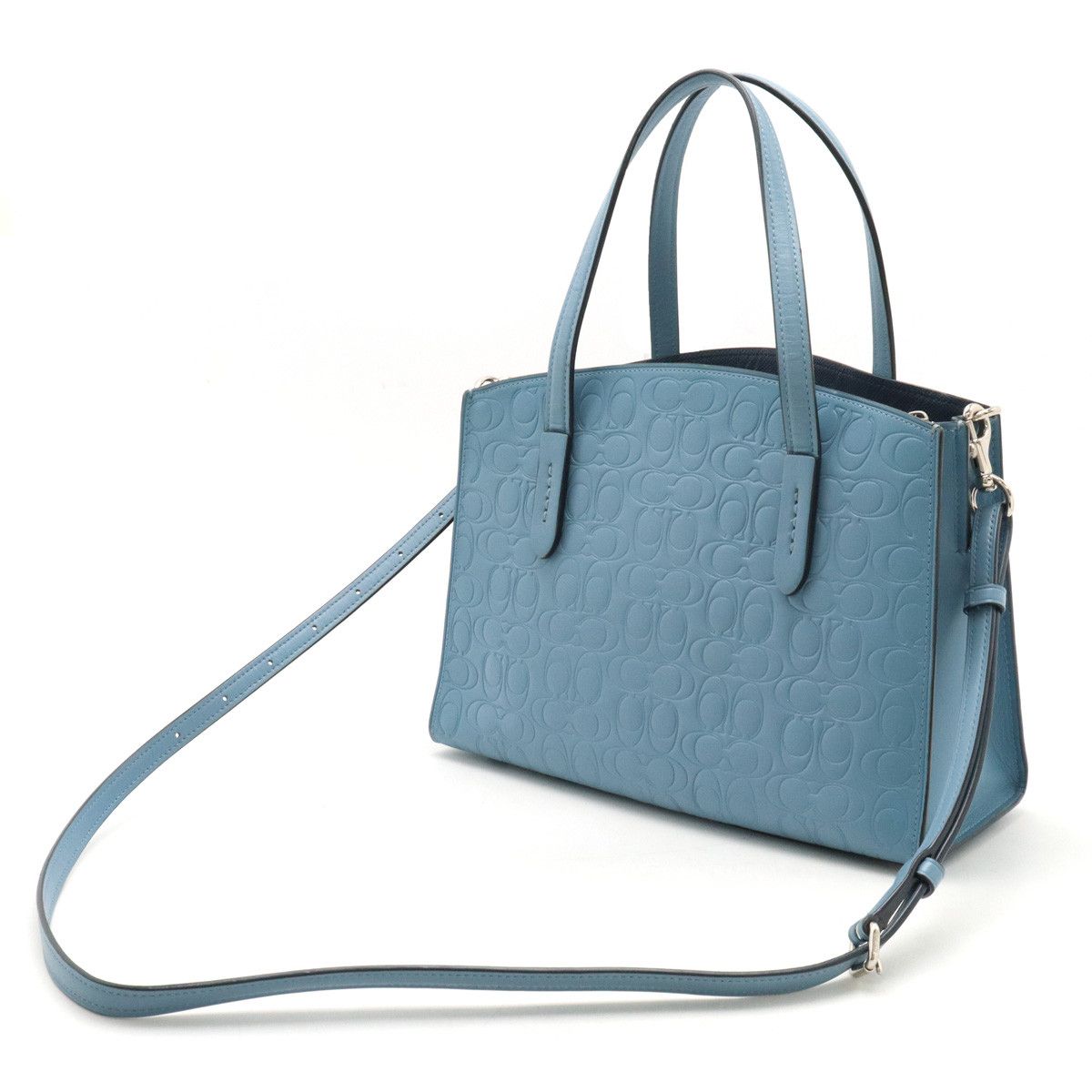 Coach Coach Coach Charlie Carryall Leather Handbag 51665 Leather Handbag 51665 in Very Good Condition Size ONE SIZE - 2 Thumbnail