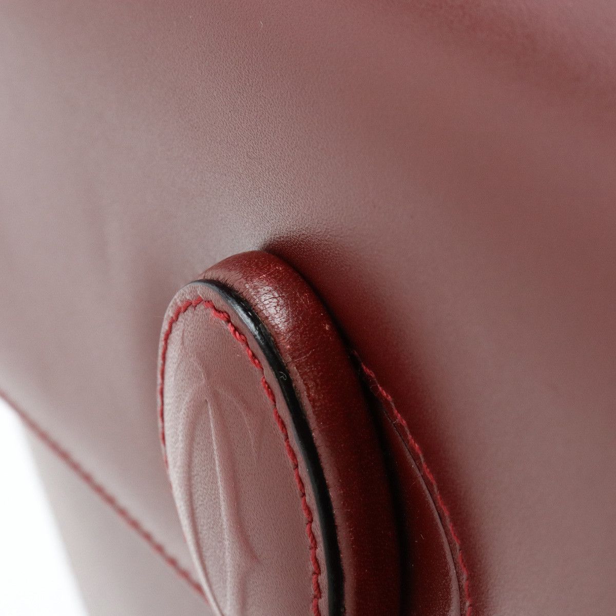 Cartier Cartier Cartier Must Line Handbag Bordeaux Gold Hardware Leather Handbag L1000169 in Pristine Condition Size ONE SIZE - 7 Thumbnail
