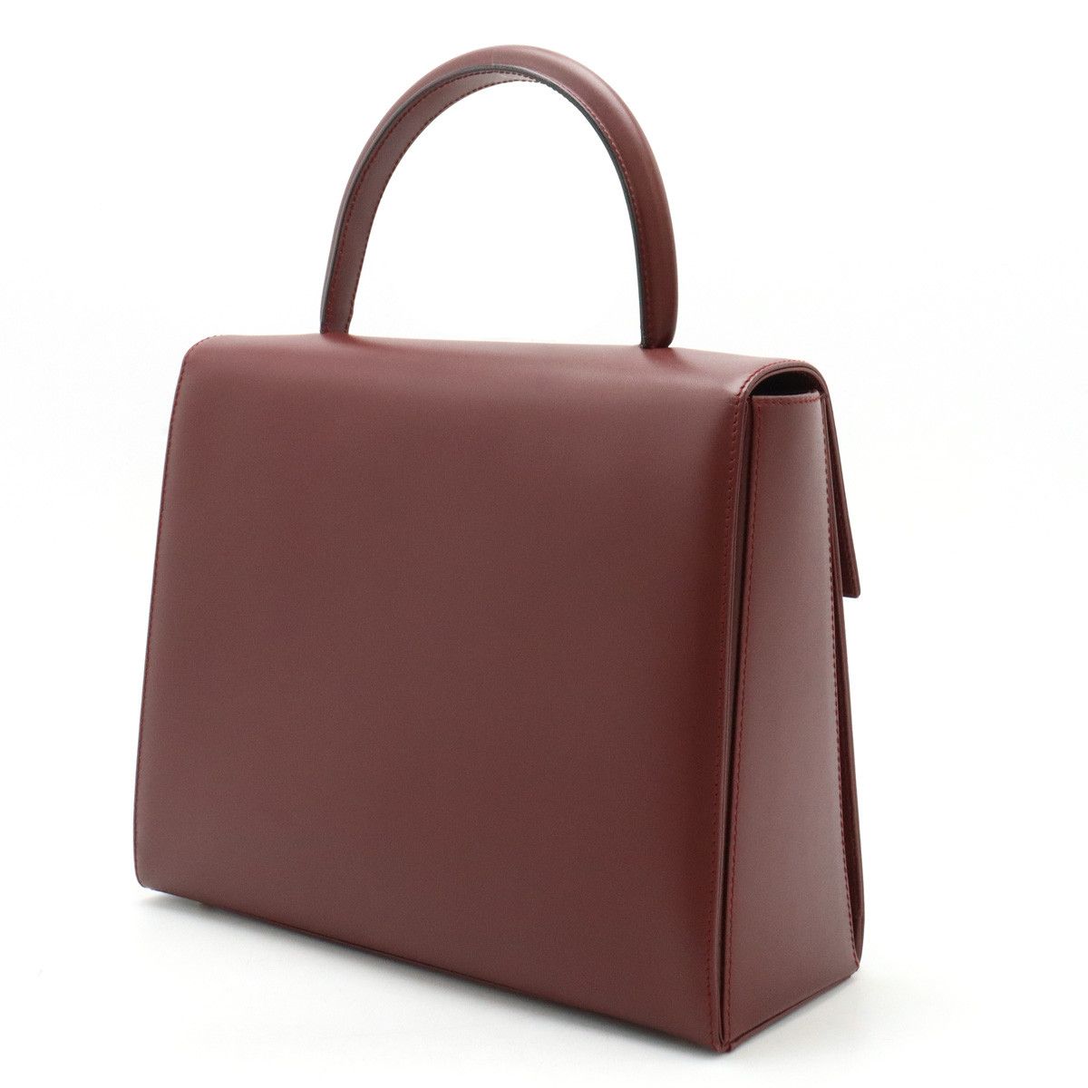 Cartier Cartier Cartier Must Line Handbag Bordeaux Gold Hardware Leather Handbag L1000169 in Pristine Condition Size ONE SIZE - 2 Thumbnail