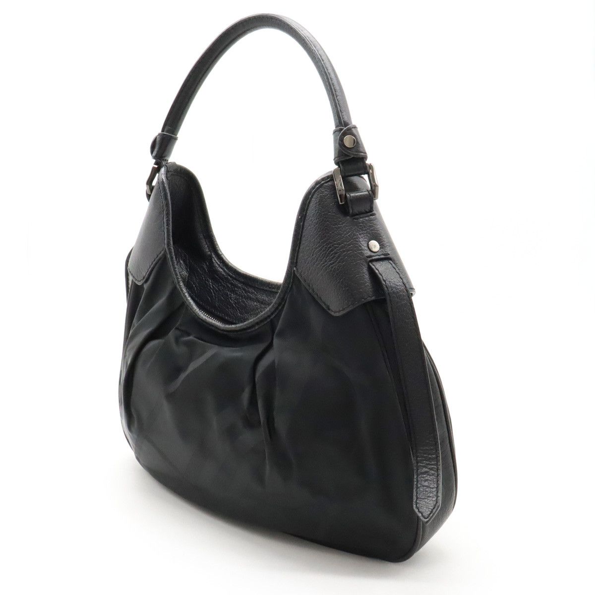 Burberry Burberry Burberry Nylon/Leather Shadow Check Shoulder Bag Canvas Shoulder Bag in Great Condition Size ONE SIZE - 2 Thumbnail