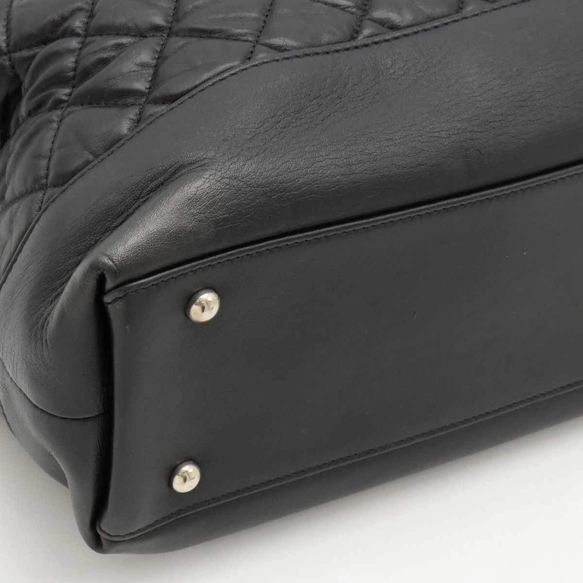 Chanel Chanel Chanel Leather Coco Mark Matelasse Portobello Tote Bag Leather Tote Bag in Very Good Condition Size ONE SIZE - 3 Thumbnail