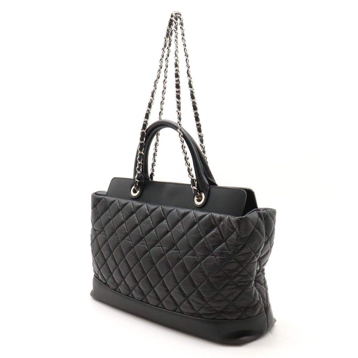 Chanel Chanel Chanel Leather Coco Mark Matelasse Portobello Tote Bag Leather Tote Bag in Very Good Condition Size ONE SIZE - 2 Thumbnail
