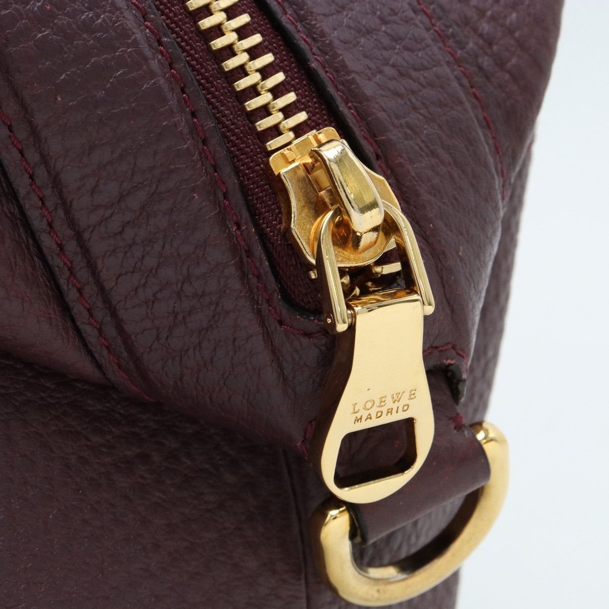 Loewe Loewe Loewe Leather/Ostrich May 35 Tote Bag 2WAY Leather Tote Bag in Great Condition Size ONE SIZE - 4 Thumbnail