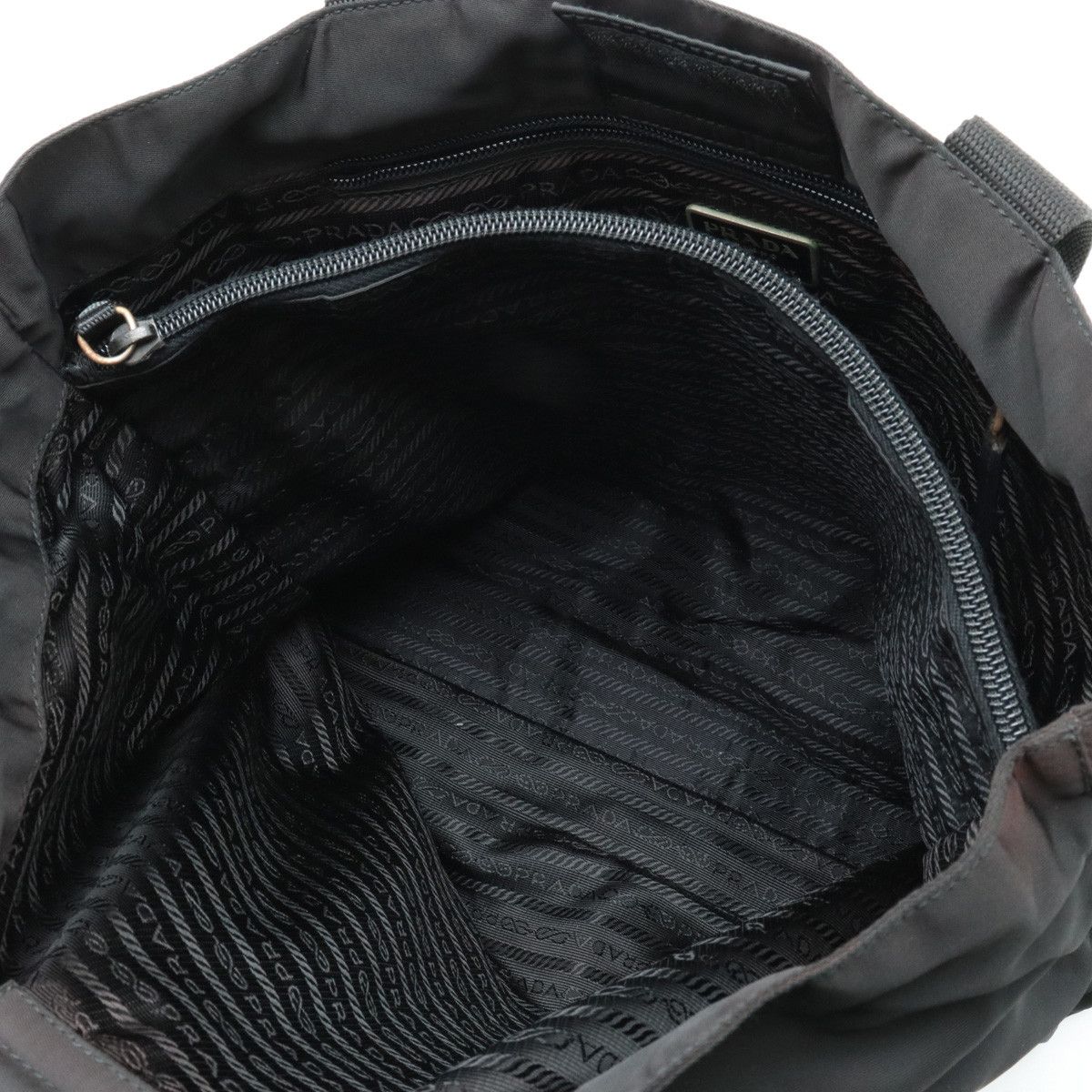 Prada Prada Prada Nylon/Leather Tote Bag Canvas Tote Bag in Very Good Condition Size ONE SIZE - 5 Thumbnail