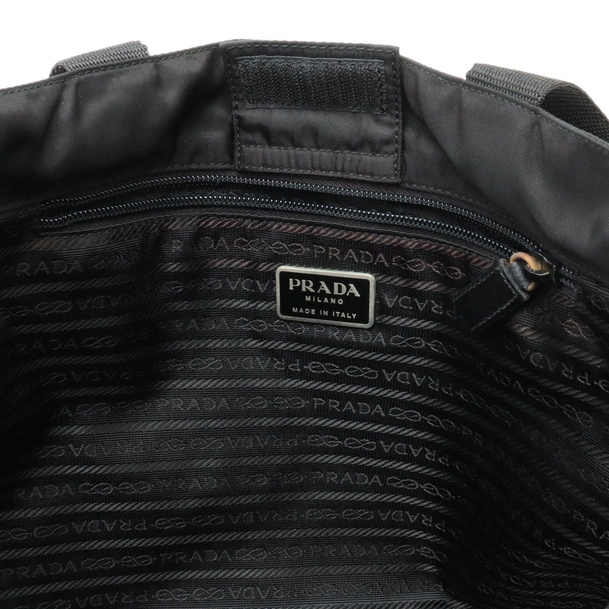 Prada Prada Prada Nylon/Leather Tote Bag Canvas Tote Bag in Very Good Condition Size ONE SIZE - 7 Thumbnail