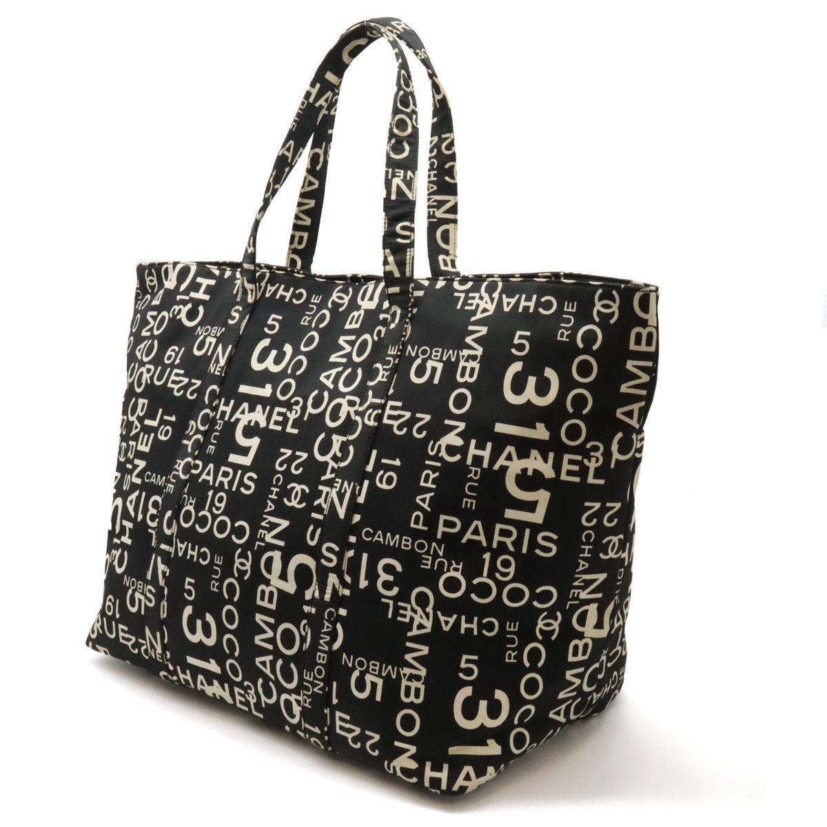 Chanel Chanel Chanel Canvas Plastic Chain Logo Tote Bag Canvas Tote Bag in Very Good Condition Size ONE SIZE - 2 Thumbnail