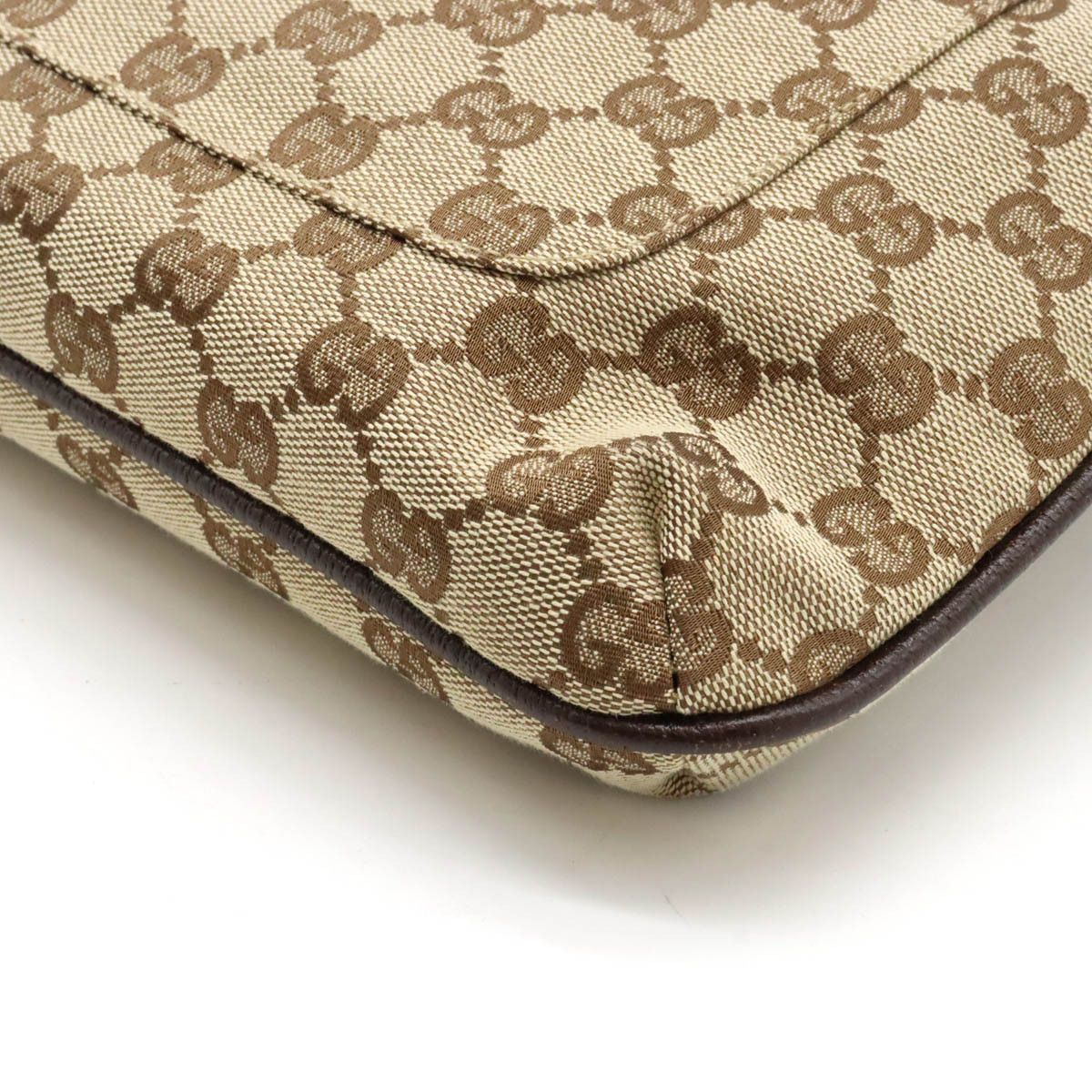 Gucci Gucci Gucci GG Canvas Leather Shoulder Bag 122793 Canvas Crossbody Bag 122793 in Great Condition Size ONE SIZE - 3 Thumbnail