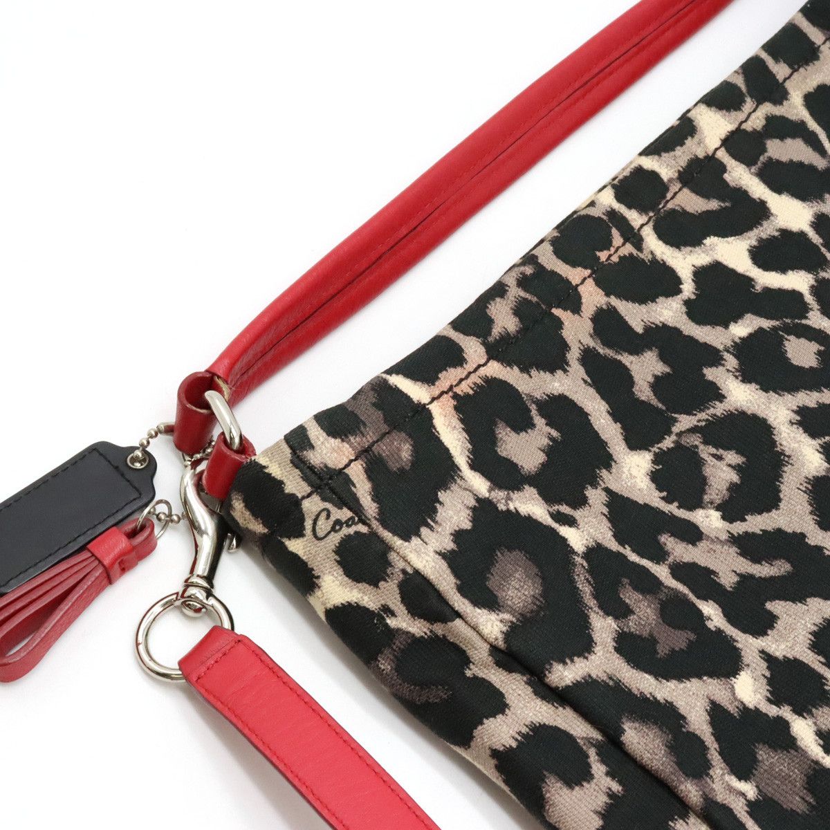 Coach Coach Coach Canvas/Leather Parker Ocelot Print Hobo Shoulder Bag F23266 Canvas Shoulder Bag F23266 in Very Good Condition Size ONE SIZE - 9 Thumbnail
