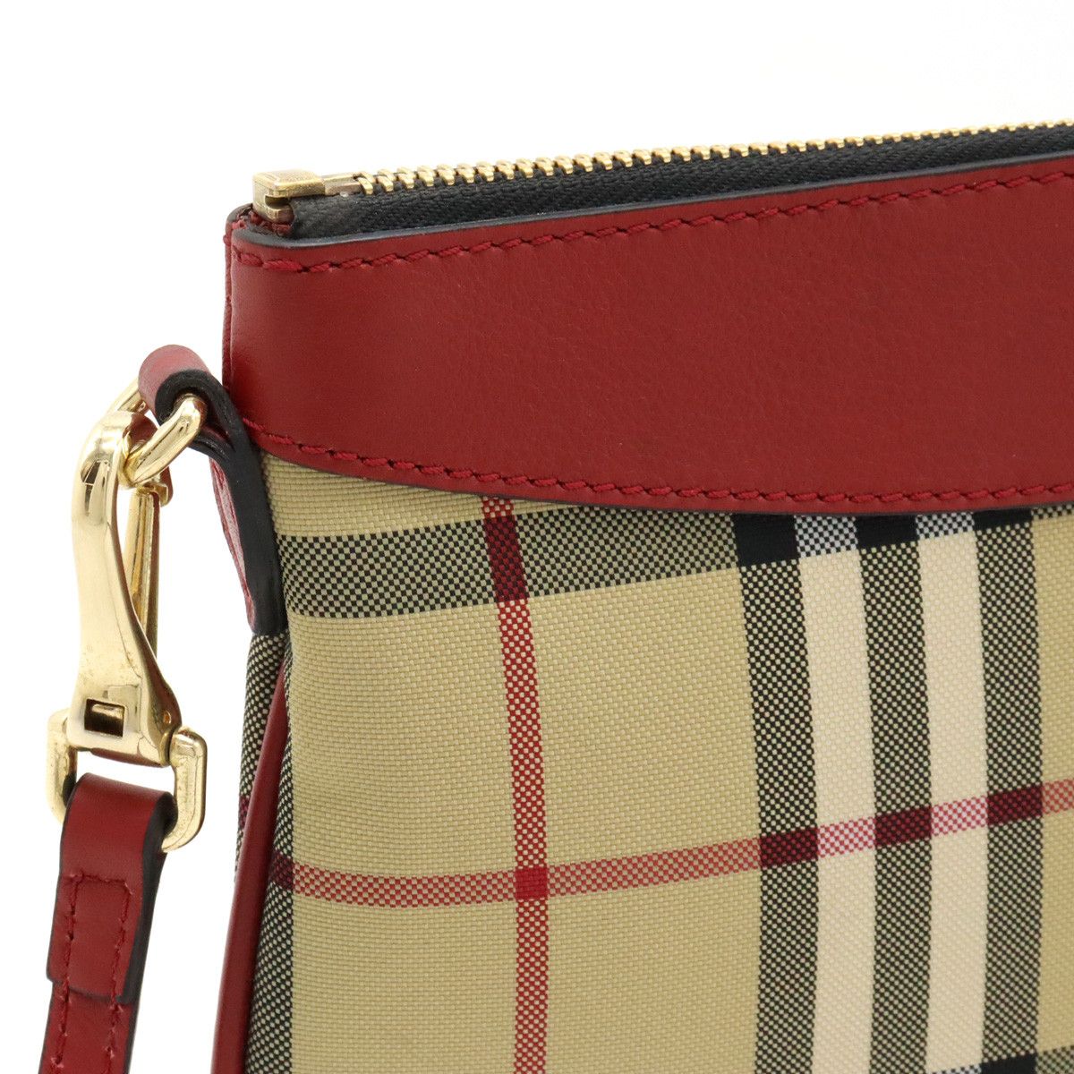 Burberry Burberry Burberry Nova Check Nylon Canvas/Leather 2WAY Shoulder Bag Clutch Canvas Shoulder Bag in Great Condition Size ONE SIZE - 6 Thumbnail