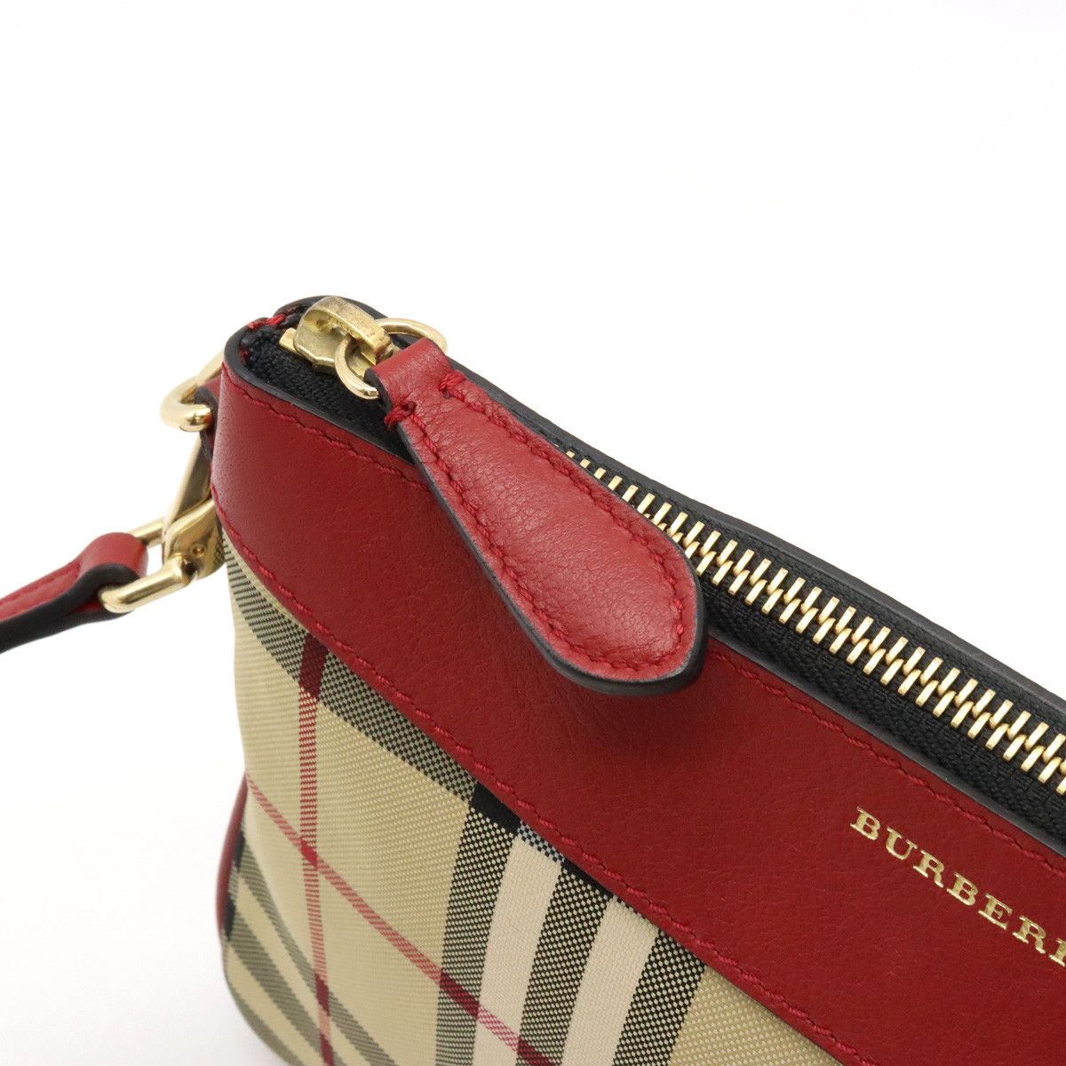 Burberry Burberry Burberry Nova Check Nylon Canvas/Leather 2WAY Shoulder Bag Clutch Canvas Shoulder Bag in Great Condition Size ONE SIZE - 7 Thumbnail