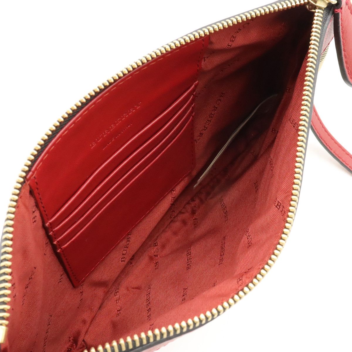Burberry Burberry Burberry Nova Check Nylon Canvas/Leather 2WAY Shoulder Bag Clutch Canvas Shoulder Bag in Great Condition Size ONE SIZE - 5 Thumbnail