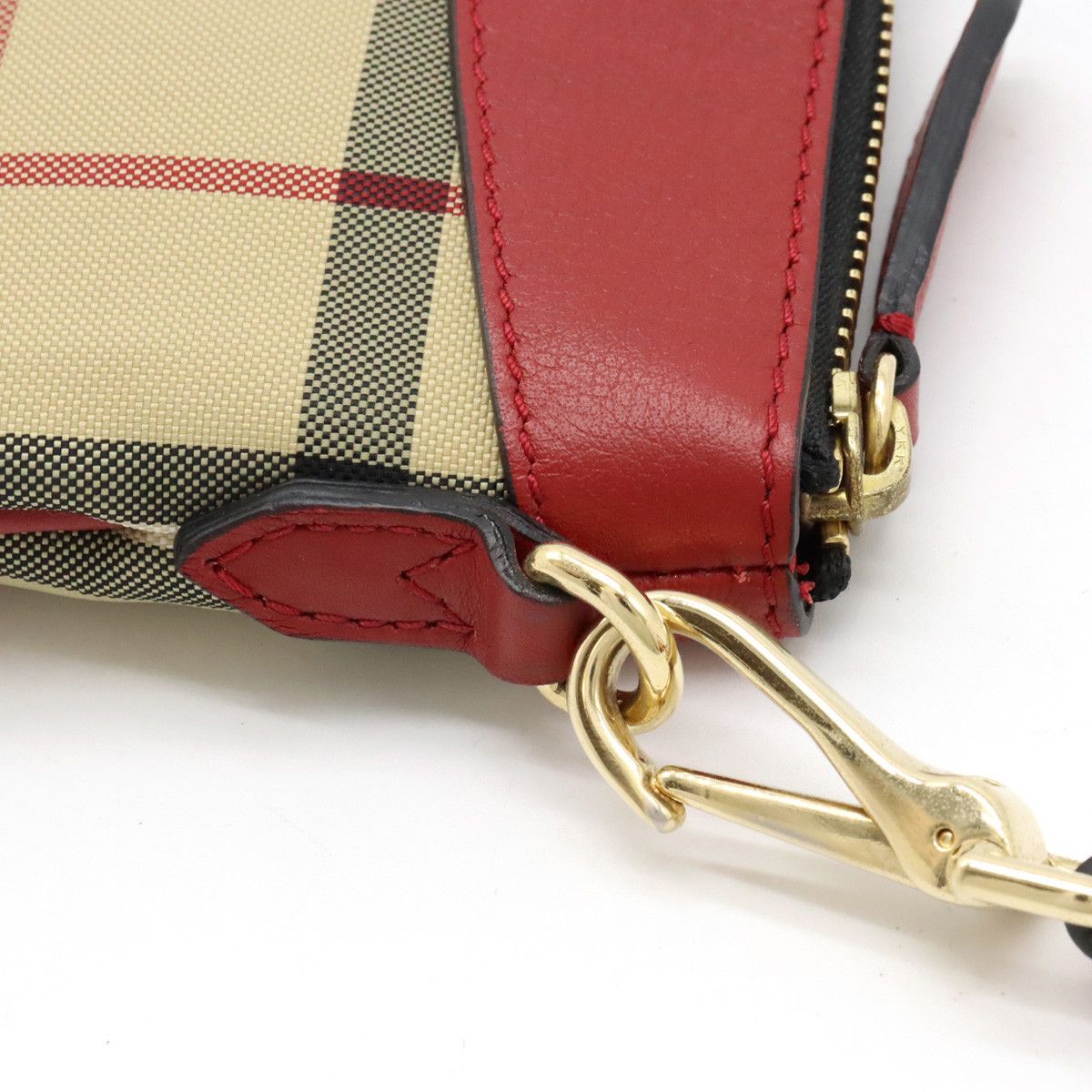 Burberry Burberry Burberry Nova Check Nylon Canvas/Leather 2WAY Shoulder Bag Clutch Canvas Shoulder Bag in Great Condition Size ONE SIZE - 8 Thumbnail