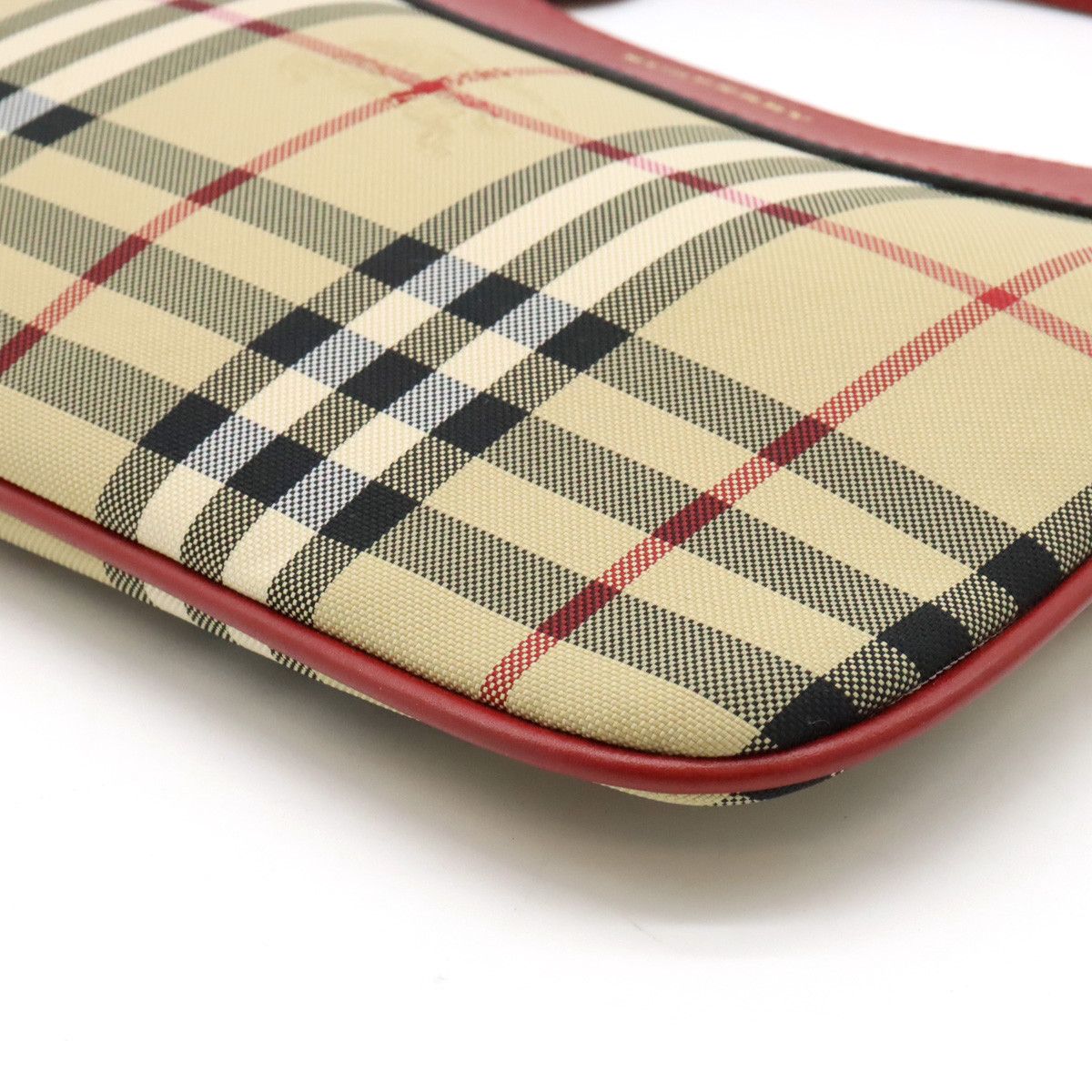 Burberry Burberry Burberry Nova Check Nylon Canvas/Leather 2WAY Shoulder Bag Clutch Canvas Shoulder Bag in Great Condition Size ONE SIZE - 3 Thumbnail