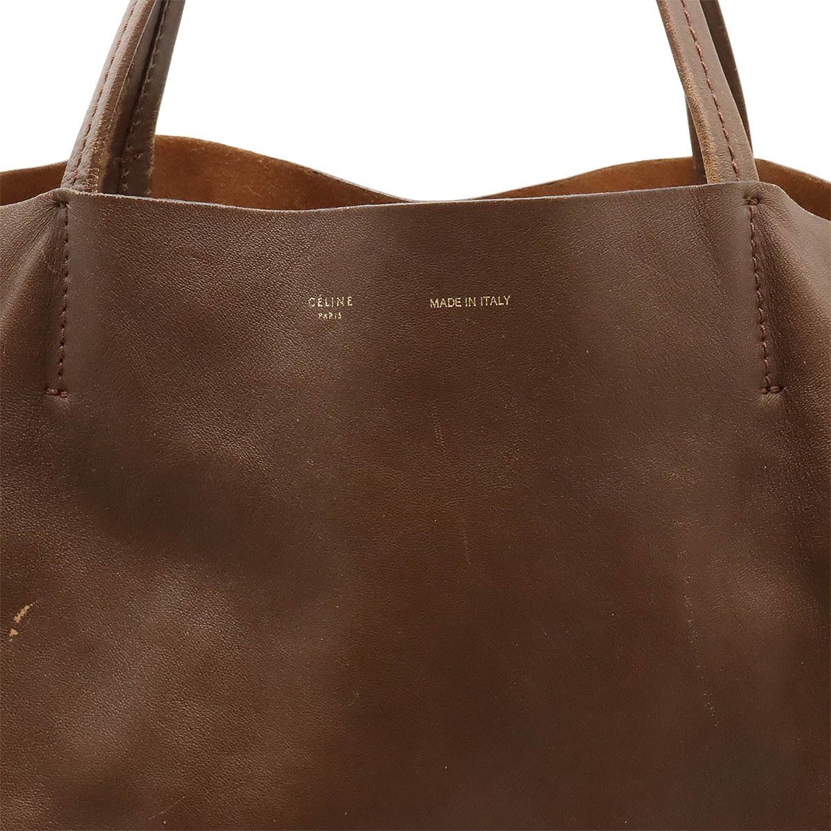 Celine Celine Celine Calf Leather Horizontal Cabas Tote Bag Leather Tote Bag in Good Condition Size ONE SIZE - 8 Thumbnail
