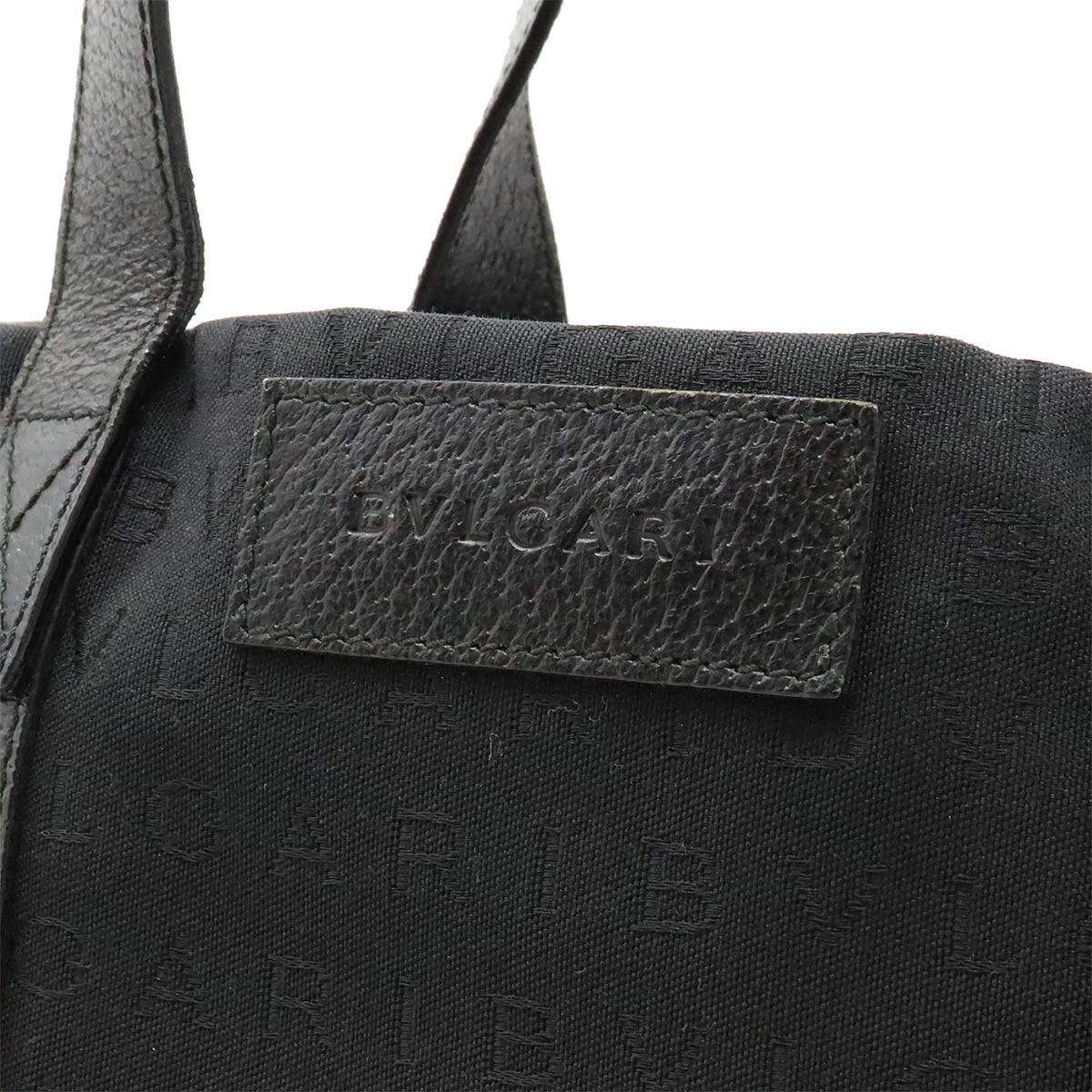 Bvlgari Bvlgari Bvlgari Logo Mania Canvas/Leather Tote Bag 26494 Canvas Tote Bag 26494 in Very Good Condition Size ONE SIZE - 6 Thumbnail