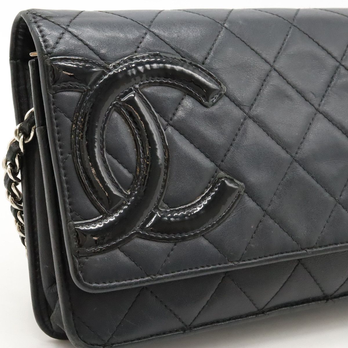 Chanel Chanel Chanel Cambon Line Chain Wallet Shoulder Bag A46646 Leather Crossbody Bag A46646 in Good Condition Size ONE SIZE - 9 Thumbnail